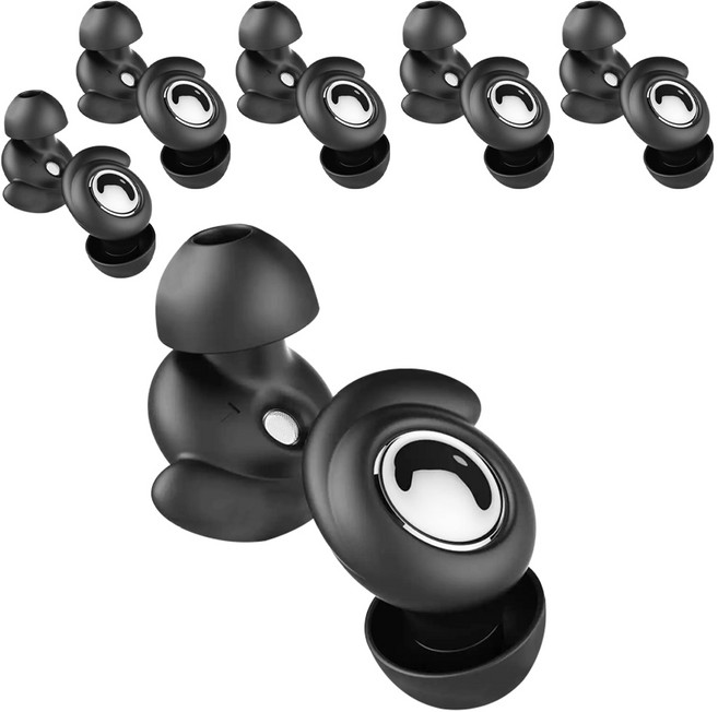 Kyhome Y29隔音降噪耳塞 黑色, 6組, 2個裝