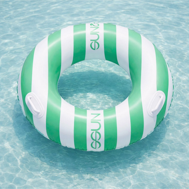 SSUN 아동용 스트라이프 에디션 원형 튜브 60cm, 민트, 1개