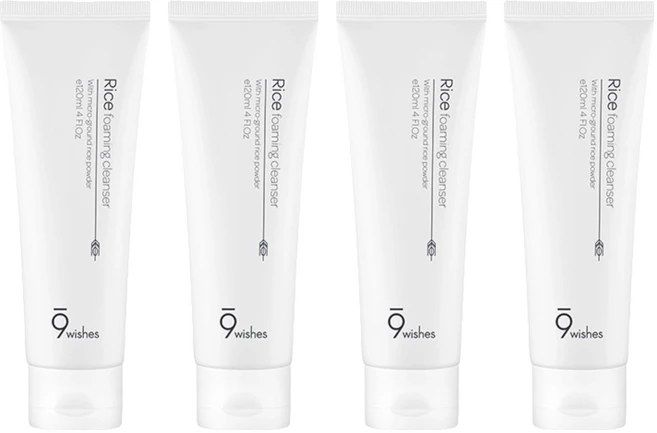 나인위시스 라이스 포밍 클렌저, 120ml, 4개 - 쿠팡