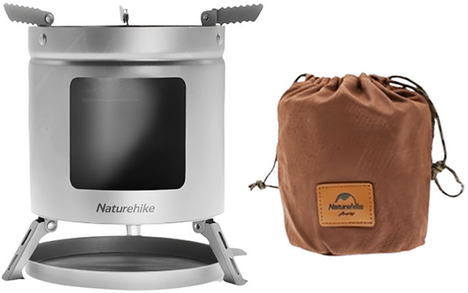 Naturehike 挪客 迷你鈦柴火爐 NH20RJ005 鈦灰色, 1個