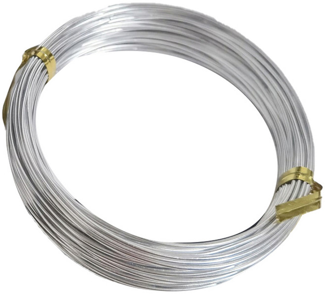 마다꾸미 수공예 컬러 철사 1.0mm, 01 실버, 1개