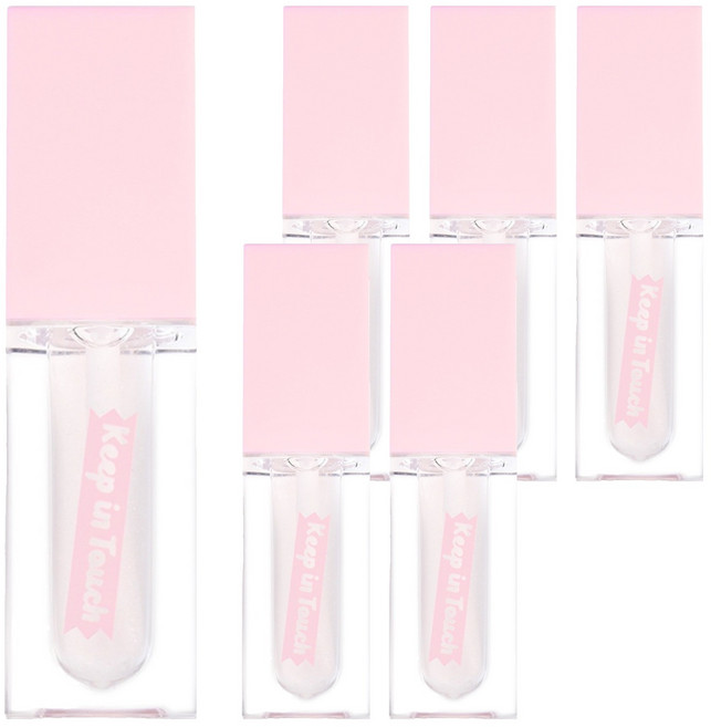 [비건뷰티] 키핀터치 젤리 립 플럼퍼 틴트, 스파클링 샴페인, 6개