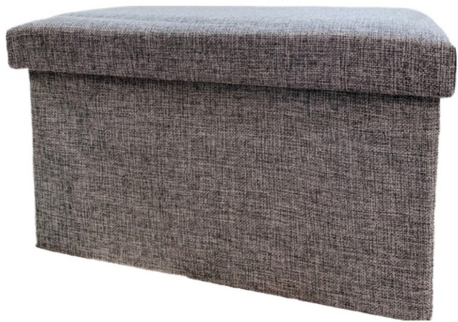 BangJiaShi 幫家適 麻棉收納凳, 1個, 灰色
