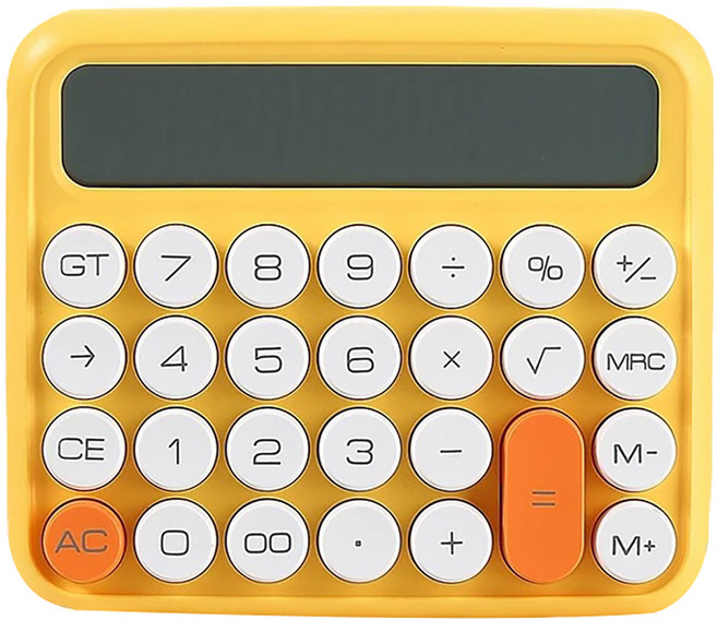 JUNNO 尊能 計算機 JN-800, 芒果黃, 1個