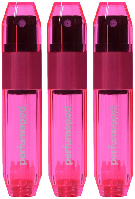 트라발로 퍼퓸팟 아이스 펌핑식 충전 휴대용 향수공병 5ml, 핑크, 3개
