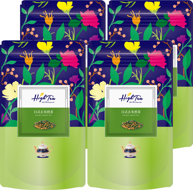 High Tea 伂橙 日式玄米煎茶, 5g, 12入, 4袋