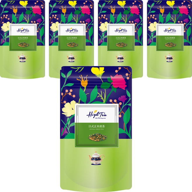 High Tea 伂橙 日式玄米煎茶, 5g, 12入, 5袋