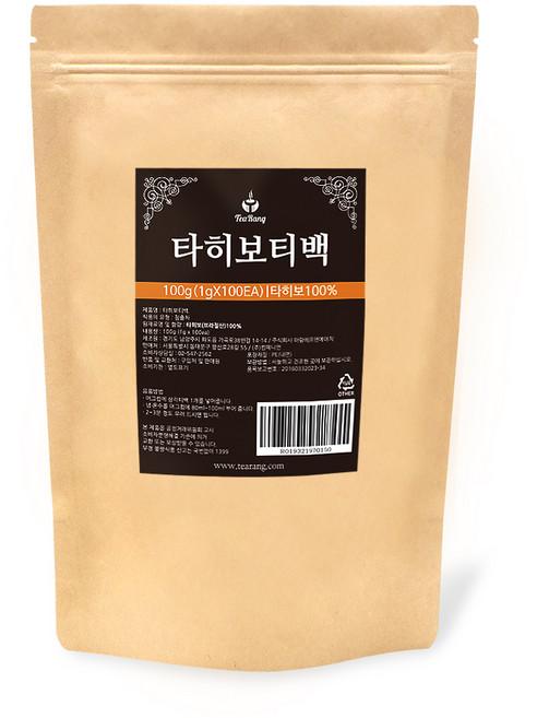 티랑 타히보티백, 1g, 100개입, 1개