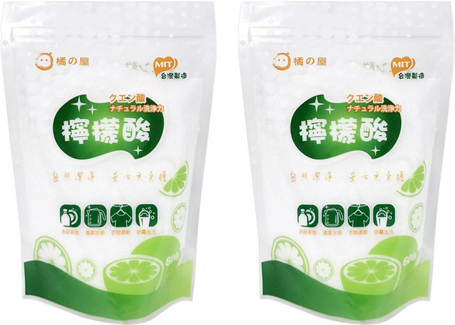 MIKA HOUSE 橘之屋 檸檬酸, 600g, 2包