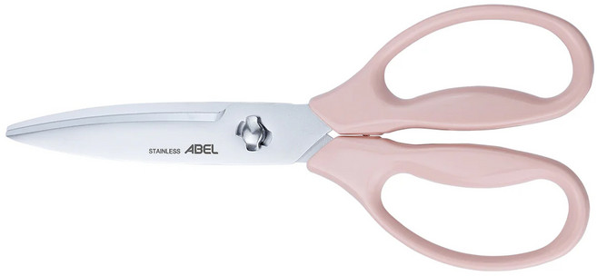 ABEL 力大牌 省力抗菌廚房料理剪 60067, 粉色, 1個