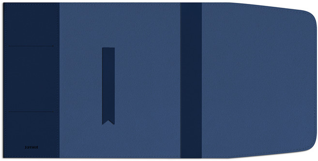 소이믹스 러브썸 가죽 북커버 + 북마크 세트 멀티 L, 네이비, 1세트