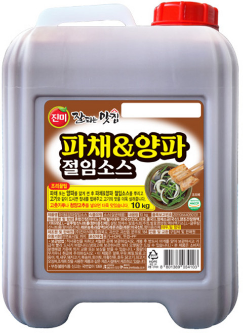 진미 잘되는 맛집 파채 양파 소스, 10kg, 1개