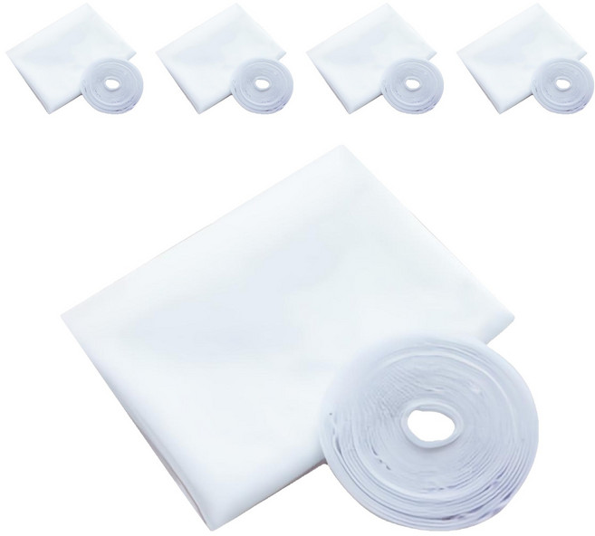 半島良品 DIY自粘魔鬼氈防蚊紗窗 5個, 白色