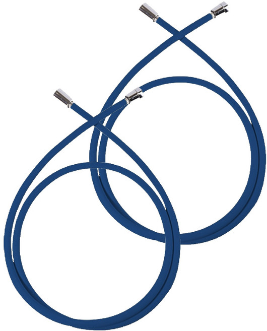 아쿠아듀오 물때 꼬임방지 샤워호스 + 스패너 2개, 1.5m, 코발트블루(샤워호스)