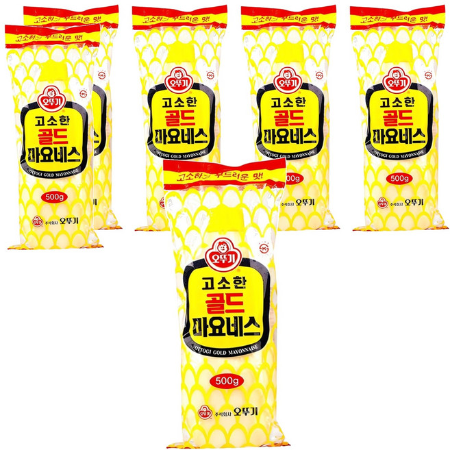 오뚜기 고소한 골드 마요네스, 500g, 6개