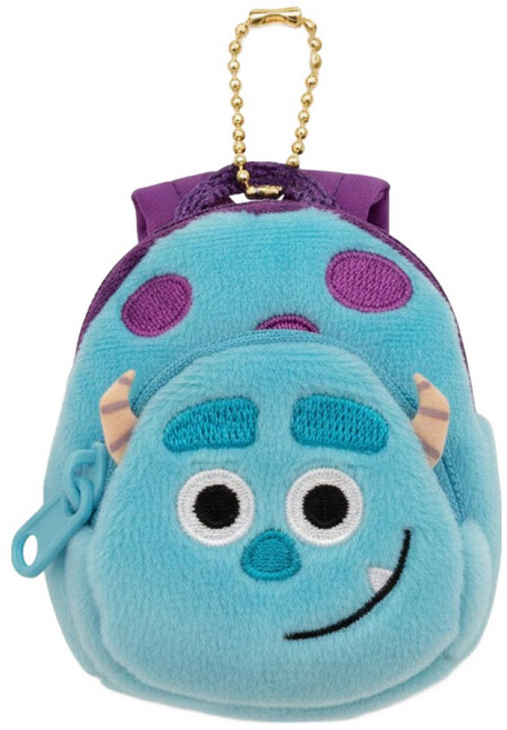 MONSTERS INC. 怪獸電力公司 簡約風可愛毛怪插圖後背包 V2705 600g, 布魯藍色, 1個