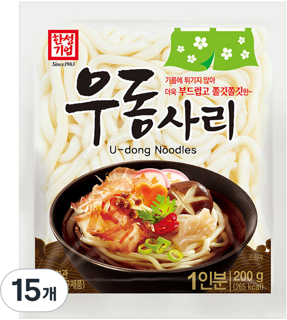 한성기업 우동사리, 200g, 15개