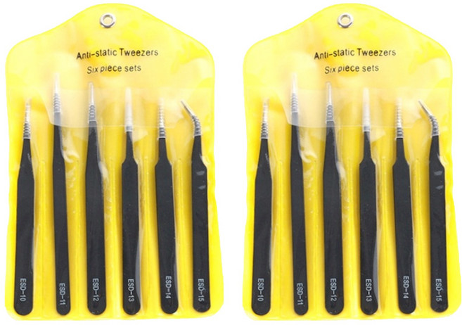 핀셋 6종 세트, 2세트