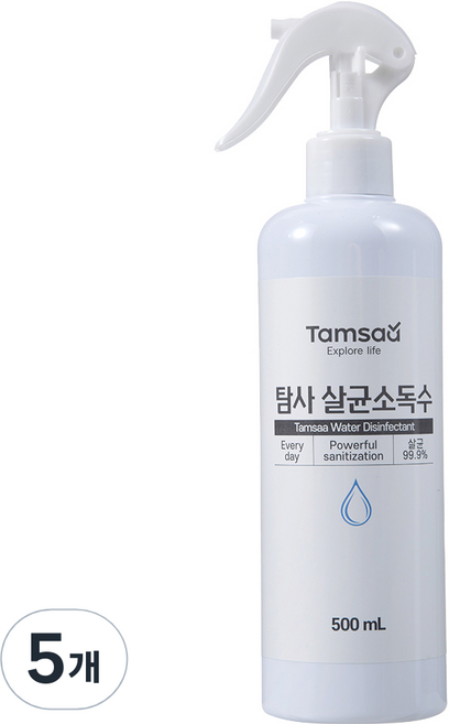 탐사 살균 소독수, 500ml, 5개