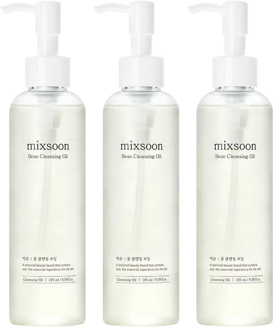 [비건뷰티] 믹순 콩 클렌징 오일, 195ml, 3개 - 쿠팡