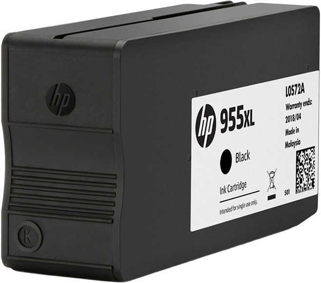 hp 惠普 955XL 原廠墨水匣 L0S72AA, 黑色, 1個