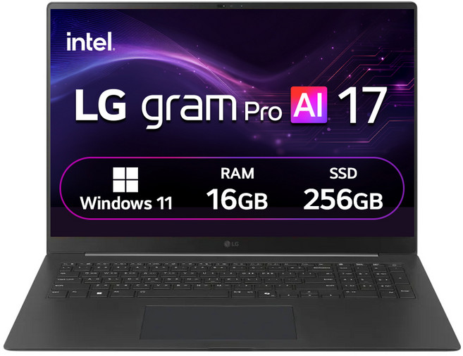 LG전자 2026 그램 프로 AI 17 코어Ultra5, 17Z90U-GS5BK, 256GB, 16GB, WIN11 Home