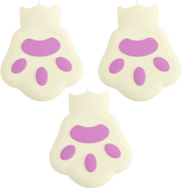 몬드스팟 실리콘 미니 보온 물주머니 화이트 JNH828, 3개