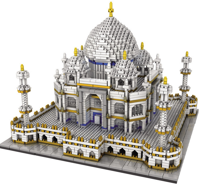 프랜드 인도 타지마할 나노블록 SM9914, 혼합색상, 1개