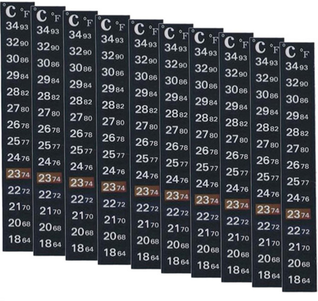 랩앤툴스 어항 온도계 스티커, 10개