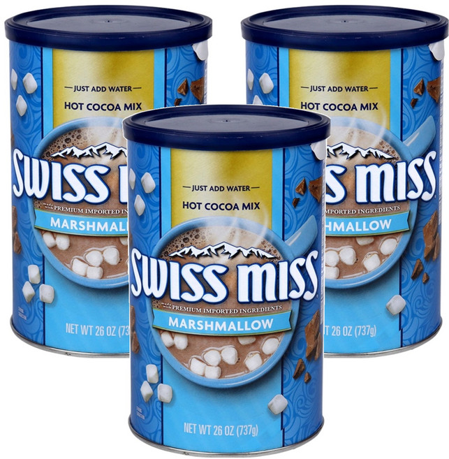 스위스미스 마시멜로우 플레이버 핫 코코아 믹스, 737g, 1개입, 3개