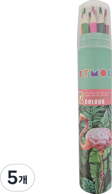 ARTMORE 專業級色鉛筆, 12色, 5個