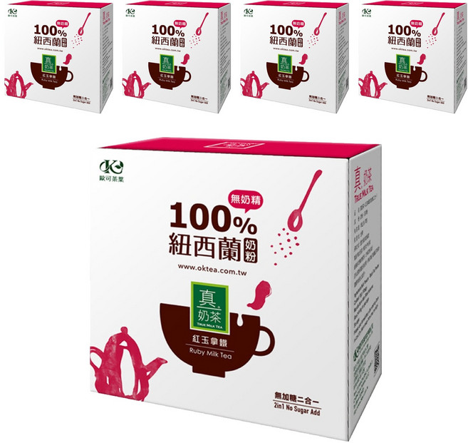 歐可茶葉 控糖系列 真奶茶 紅玉拿鐵, 18g, 10包, 5盒