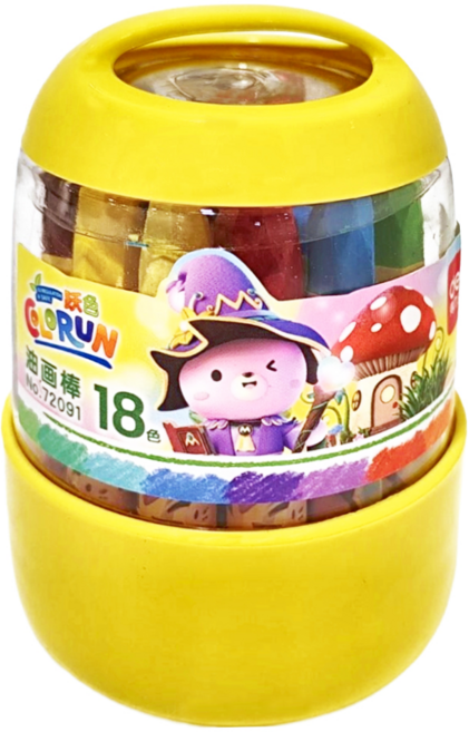 deLi 得力 油蠟筆 72091, 18色, 1組