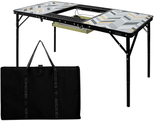 카즈미 커넥트 3폴딩 BBQ 테이블, 혼합색상