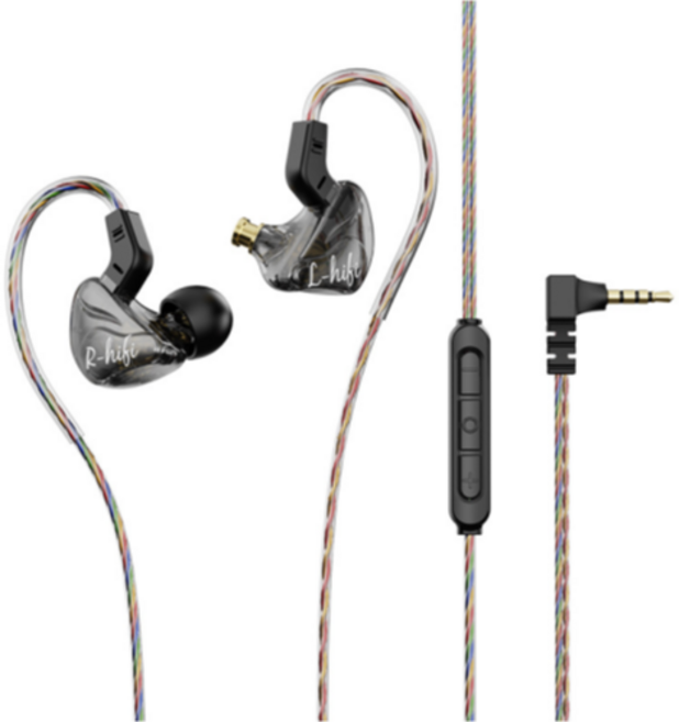 미르센트 유선 게이밍 인이어 이어폰, 블랙, G02