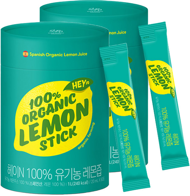 대상웰라이프 정품 헤이N 100% 유기농 레몬즙, 20ml, 100개