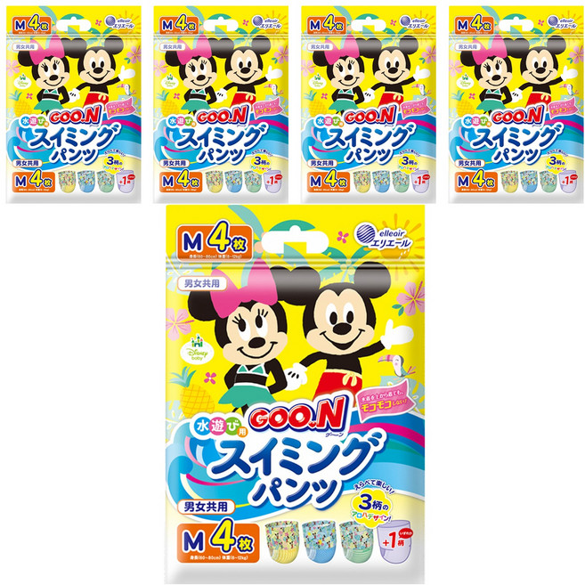 GOO.N 大王 日本境內版 迪士尼戲水褲, M, 20片