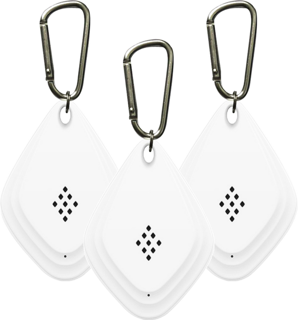 便攜式隨身超音波驅蚊器 白色, 3個, 20g