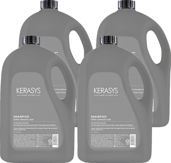 KERASYS 極度受損修護洗髮乳, 4L, 4桶