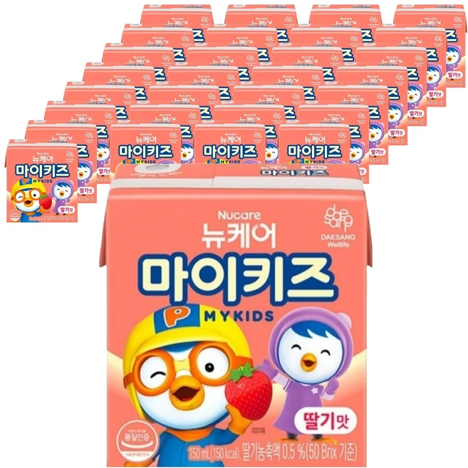 마이키즈 정품 딸기맛, 48개, 150ml - 쿠팡