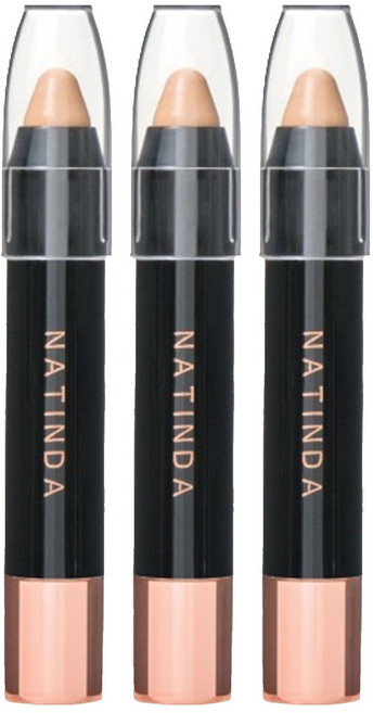 나틴다 아우라 퍼펙트 커버 컨실러 3.5g, 21호 라이트 베이지, 3개