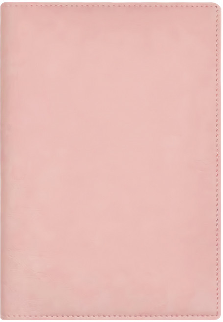 conifer 綠的事務 2025年32K手鞣皮紋直式週誌 - 100P FSC新版紙, 柔莓粉, 1本