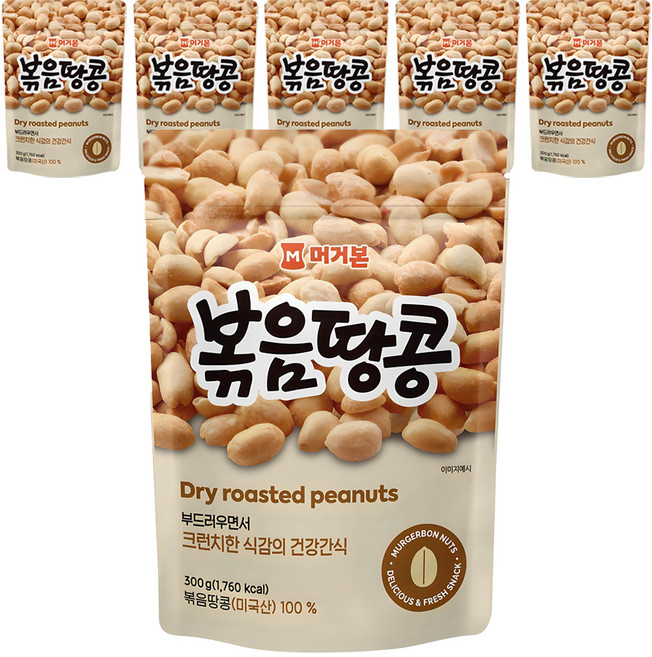 머거본 볶음땅콩, 300g, 6개