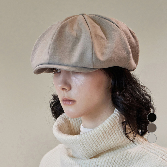 바잘 로고 이지 핏 뉴스보이 캡