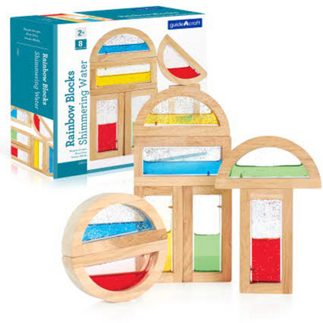 가이드크래프트 뉴 레인보우 쉬머링 모네블록 8p, 혼합색상, 1개