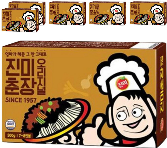 진미 춘장 오리지널, 300g, 6개