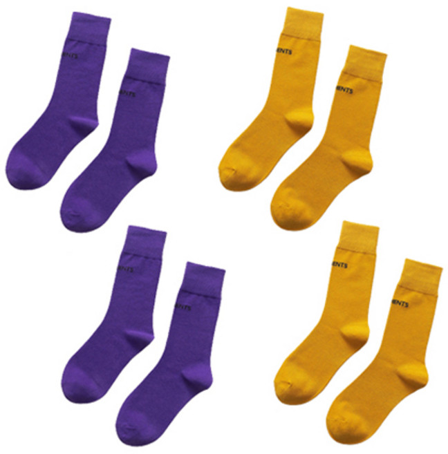 비비드 컬러 패션양말 4켤레 세트