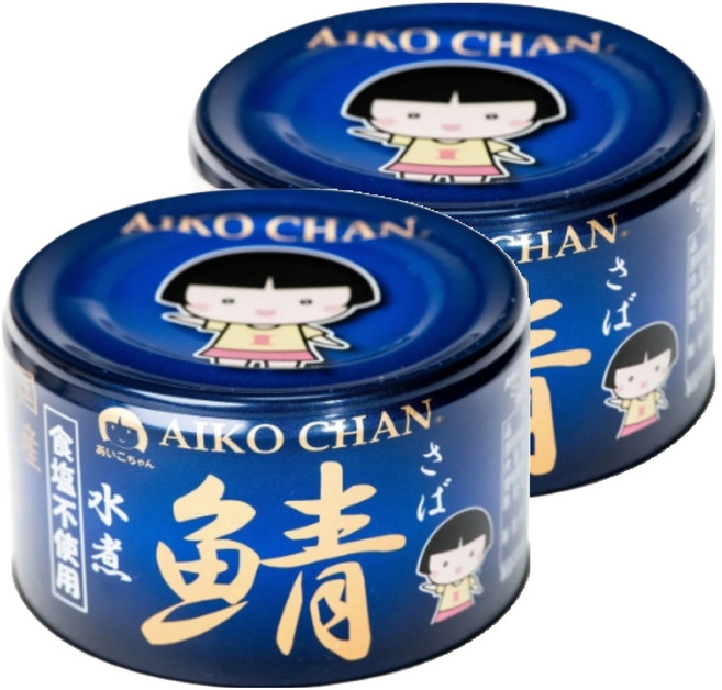 AIKO CHAN 伊藤食品 無鹽水煮鯖魚罐, 150g, 2罐