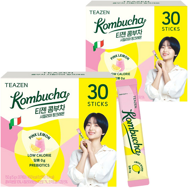 티젠 콤부차 시칠리아 핑크레몬, 5g, 30개입, 2개