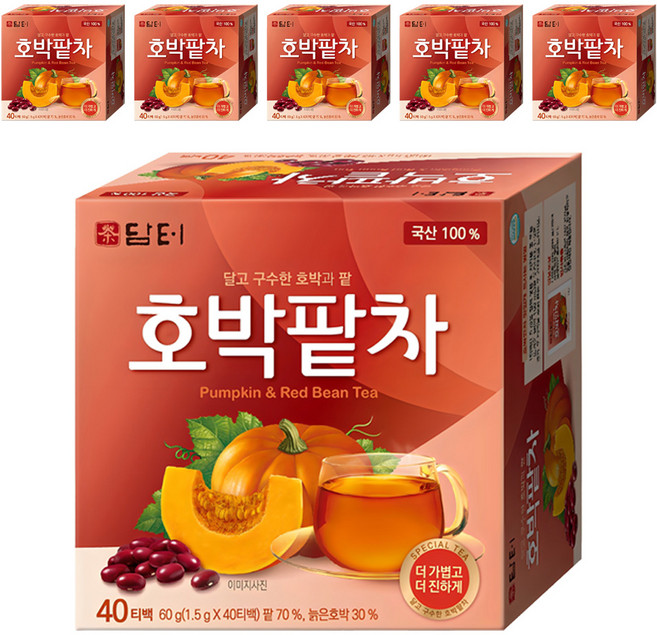 담터 호박팥차, 1.5g, 40개입, 6개
